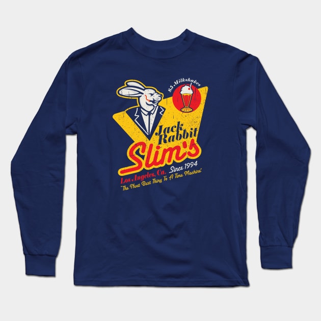 Jack Rabbit Slim's Logo Long Sleeve T-Shirt by Alema Art